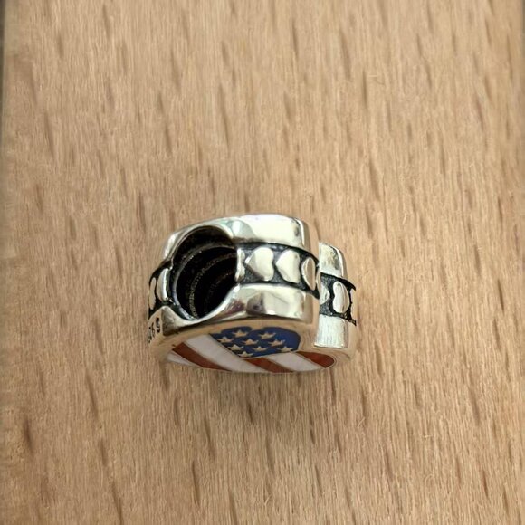 Pandora American Exclusive Travel Heart Charm Pendant, S925 Silver Bracelets - Picture 4 of 4